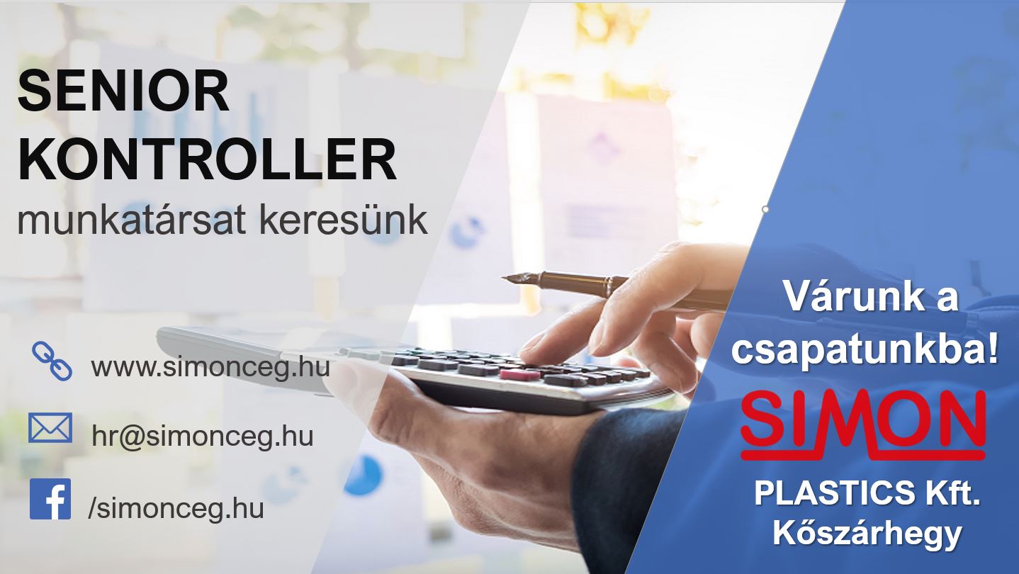 Illusztráció az alábbi tartalomhoz: Álláshirdetés - SENIOR KONTROLLER Illusztráció az alábbi tartalomhoz: Álláshirdetés - SENIOR KONTROLLER