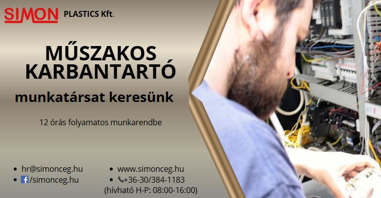 Illusztráció az alábbi tartalomhoz: Álláshirdetés - MŰSZAKOS KARBANTARTÓ