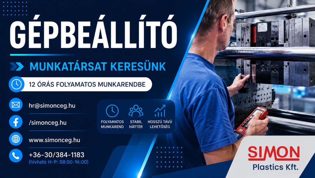 Illusztráció az alábbi tartalomhoz: Álláshirdetés - GÉPBEÁLLÍTÓ