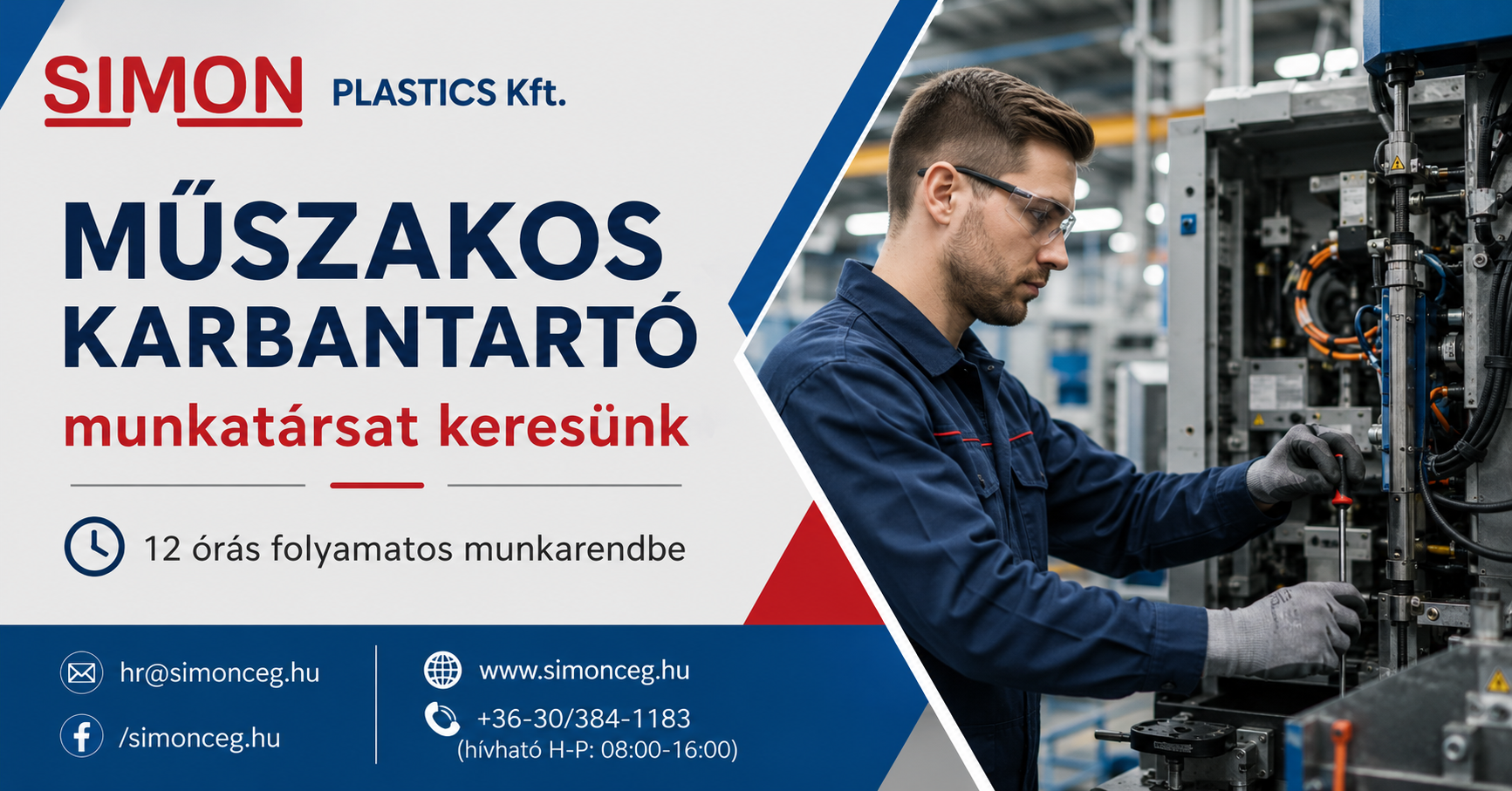 Illusztráció az alábbi tartalomhoz: Álláshirdetés - MŰSZAKOS KARBANTARTÓ