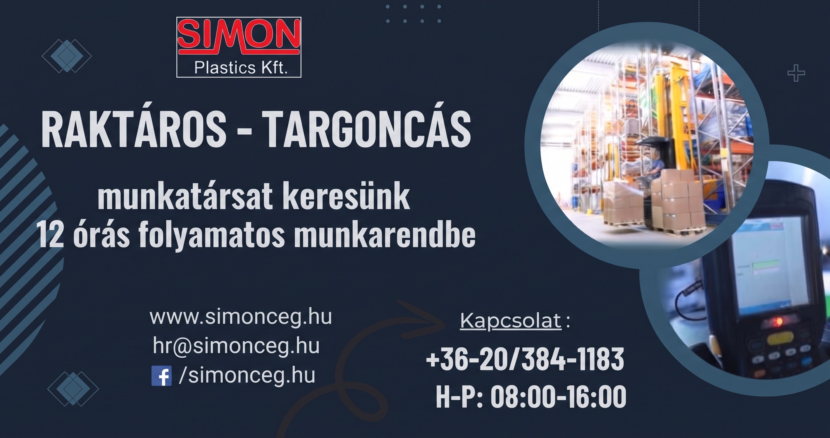 Illusztráció az alábbi tartalomhoz: Álláshirdetés - RAKTÁROS-TARGONCÁS